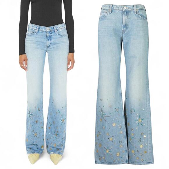 MOTHER Superior The Bookie Heel Bootcut Jeans Righteous Gemstones Size 24 - Picture 1 of 13